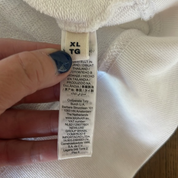 Tory Burch Sport CL white sweatshirt - Picture 3 of 8